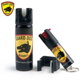 Red Home & Away Protection Kit Pepper Spray - 1/2 oz Keychain + 3 oz