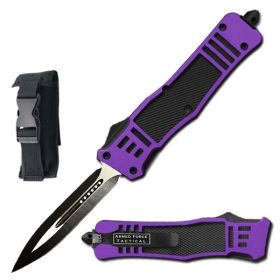 9" Purple Ghost OTF Tactical Automatic Out Of The Front Pocket Knife