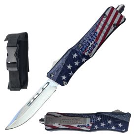 9" Trump 2024 American Flag Automatic OTF Pocket Knife