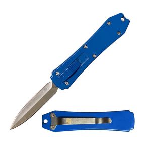 5.25" Blue Sniper Micro OTF Out The Front Automatic Knife