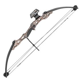 55 LBS 29" Draw Length Archery Hunting Camo Compound Bow 206 FPS