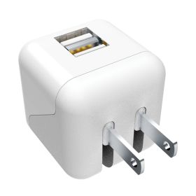 2.4AMP DUAL USB CHRGR WHT