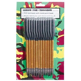 12 Pcs Aluminum Bolts Arrows Crossbow 6.25" Overall