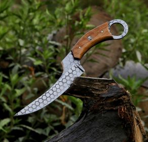 10.3" Hand Forged Tactical Combat Custom Handmade Fixed Blade Knife