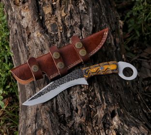 10.36" Hand Forged Tactical Combat Custom Handmade Fixed Blade Knife