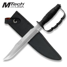 15 Inch Overall Length Mtech Fixed Blade Knuckle Handle Bowie Knife