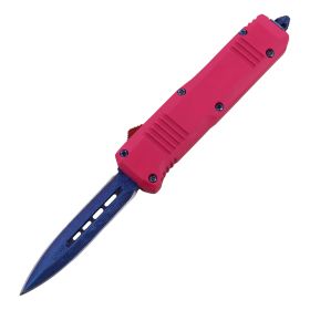 6.75" Miss Hyde Damascus Steel Automatic Compact OTF Knife