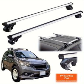 2pcs Universal Roof Rack Cross Bars, 54" Aluminum Roof Rack Crossbars, Fit Existing Raised Side Rail with Gap, 200 lbs Load Capacity