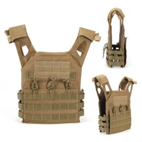 Adventure amphibious cs camouflage black tactical undershirt multifunctional outdoor combat quick release tactical undershirt (Color: yellow-brown)