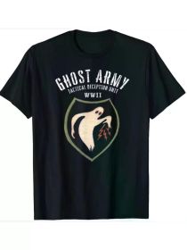 NEW LIMITED Ghost Army World War 2 Tactical Deception Unit T-ShirtFamily T-Shirt (Color: Black, size: L)