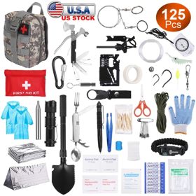 125 In 1 Survival Kit, Professional Survival Equipment, Equipment, Tools, First Aid Supplies (Option: 125in1survival kit)